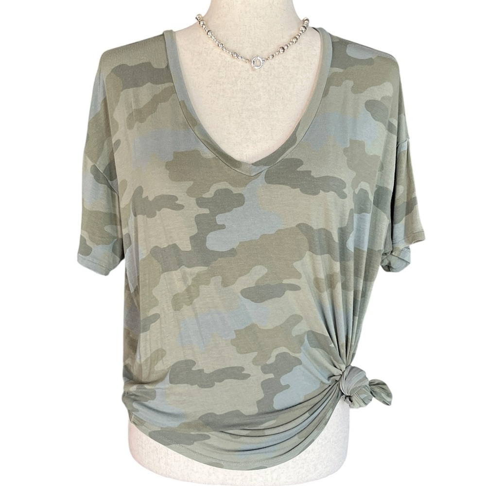 American Eagle Soft & Sexy Oversized Tee in Camo Green